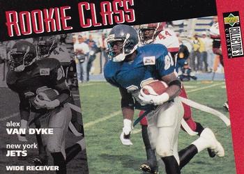 Alex Van Dyke New York Jets 1996 Upper Deck Collector's Choice NFL Rookie Card - Rookie Class #21